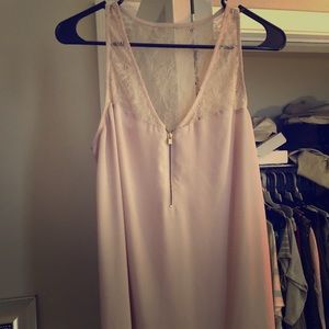 Express light pink blouse
